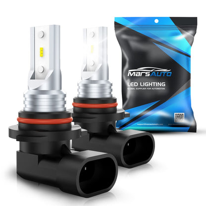 Marsauto H10 9145 Foco LED Antiniebla 9140 Chips CSP 6000K Blanco Frío 360° Pack 2