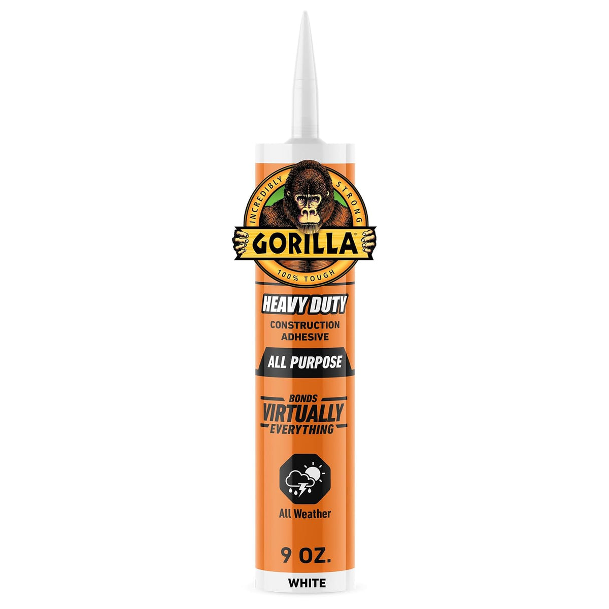 Gorilla Glue 8010001 9 oz Construction Adhesive, White