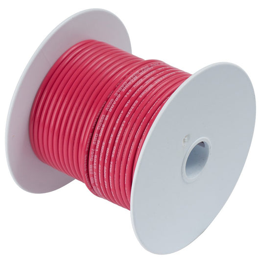 ANCOR MARINE GRADE Cable de batería y Alambre de Calidad Marina 18 AWG – 4/0 AWG Todos los Colores y tamaños de Bobina, 12 AWG, Rojo, 7,62 m