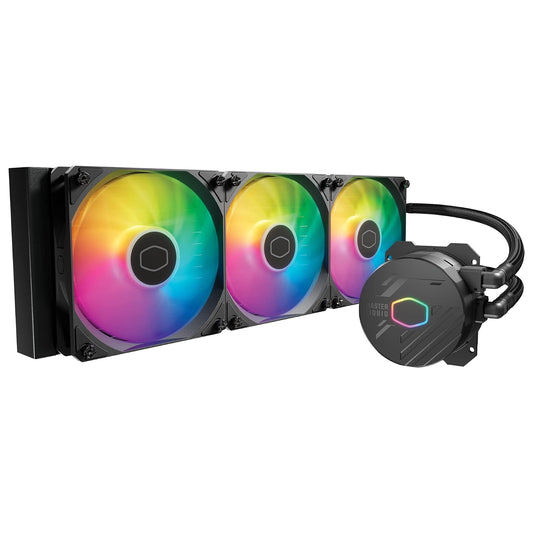 Cooler Master MasterLiquid 360L Core AIO Liquid Cooler MLW-D36M-A18PZ-R1 | 360mm, ARGB Sync, bomba de placa fría Gen S, 120mm PWM, CryoFuze 14W/mK, AMD Ryzen AM5/AM4, Intel LGA1700/1200
