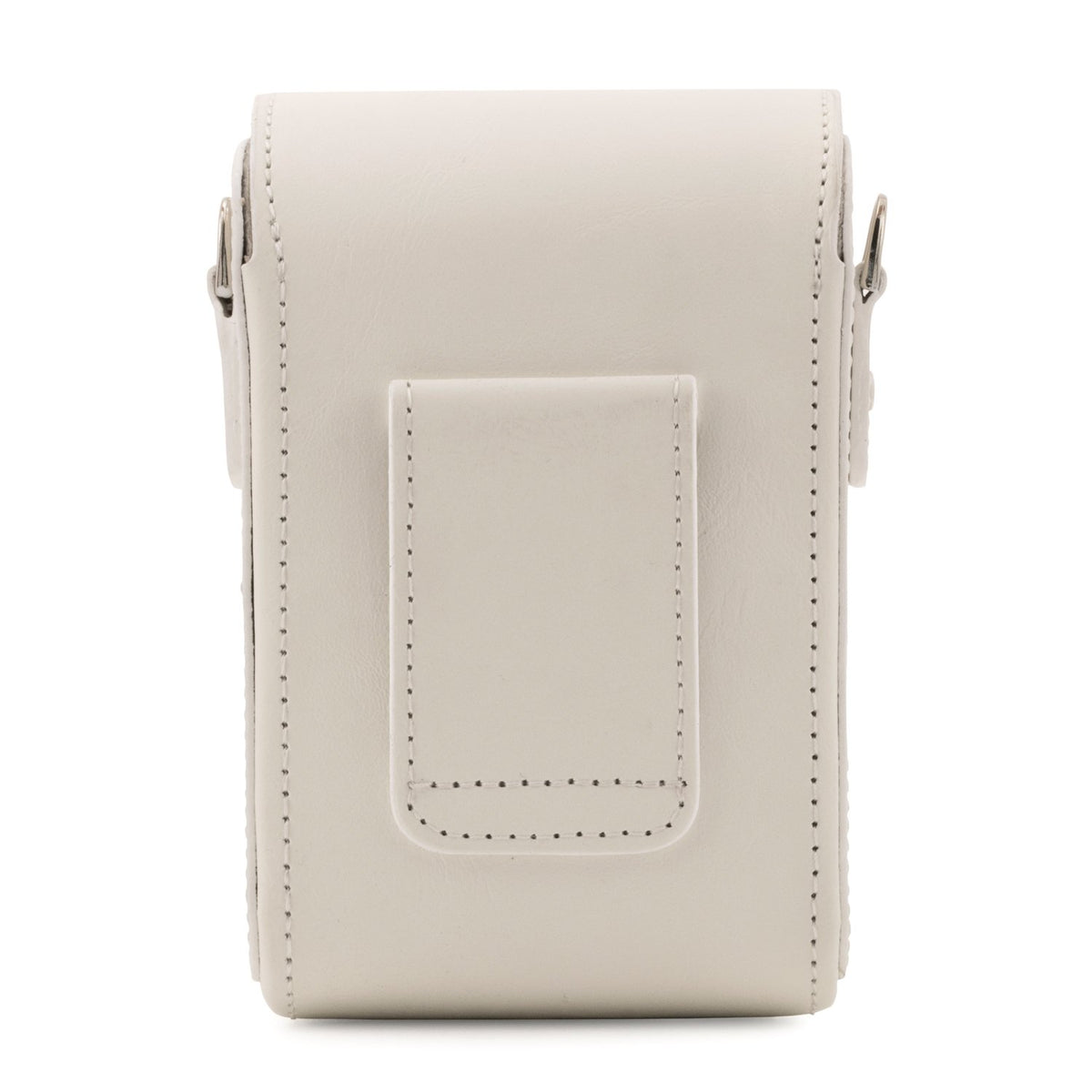 MegaGear MG1414 Estuche de Cuero, con Correa Compatible con Panasonic Lumix DC-ZS80, DC-ZS70, DMC-LX10, DMC-ZS60, DMC-ZS100 - Blanco