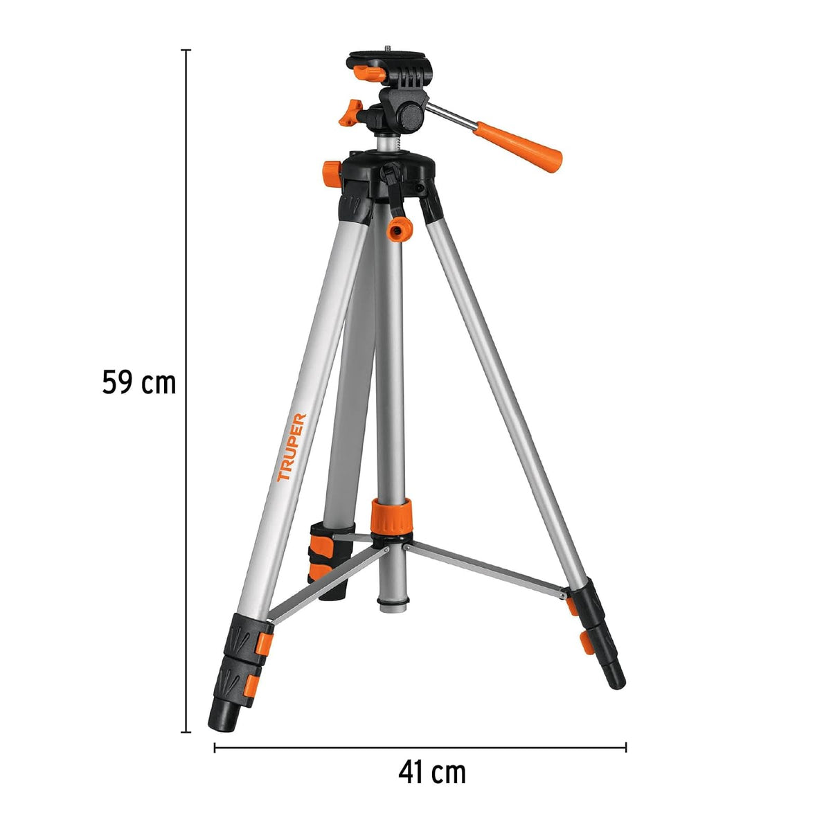 Truper NL-TRI-150, Tripié telescópico para nivel láser, altura máxima 1.45 m