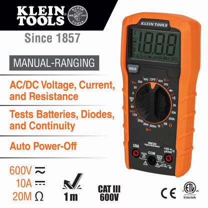 KLEIN TOOLS 69355 | Kit De Prueba Eléctrica | Multímetro | LCD