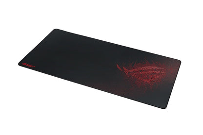 ASUS ROG Sheath Mousepad 900x440mm Antiderrapante Negro Rojo para PC Gamer | Superficie de tela para deslizamiento preciso, base de goma antideslizante, bordes cosidos anti-desgaste, 900x440x3mm, ROG