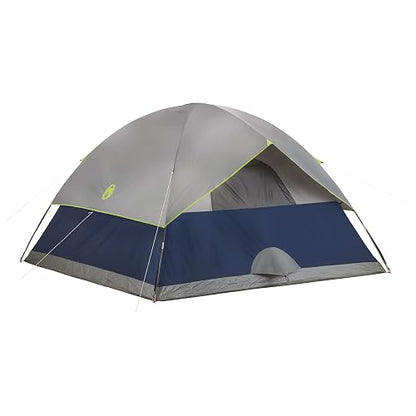 Coleman Sundome - Tienda de campaña con Mosca Lluvia, Tienda de campaña para 2/3/4/6 Personas en 10 Minutos, Tienda de campaña Resistente a la Intemperie para Camping, Festivales, Patio Trasero,