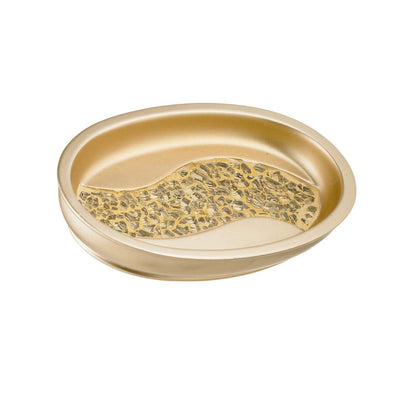 Popular Bath Sinatra Cortina de Ventana para Baño Rubor - Champaña - Dorado - Plato para jabón