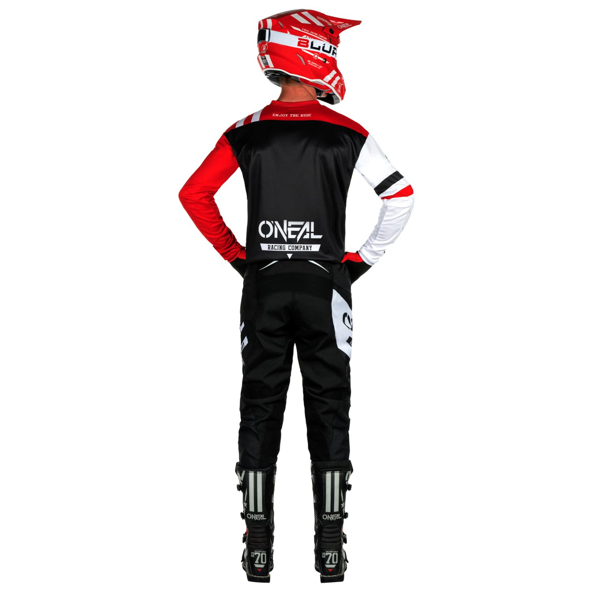 O'NEAL | Motocross-Jersey Langarm | MX Enduro | Gepolsterter Ellbogenschutz, V-Ausschnitt, atmungsaktiv | Element Jersey Warhawk V.24 | Erwachsene