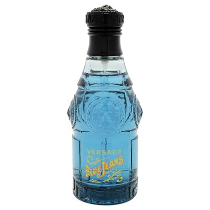 Versace - Blue Jeans de Gianni para Hombre, Eau de Toilette en Aerosol de 2.5 Onzas