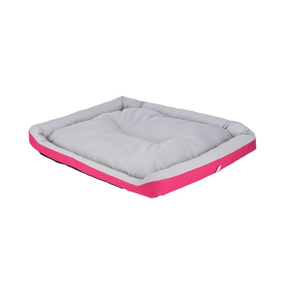 Fancy Pets Cama Rizzo con Colchoneta Impermeable para Perro, Acolchada, Resistente y Fácil de Limpiar, 84 x 73 cm, Color Rosa
