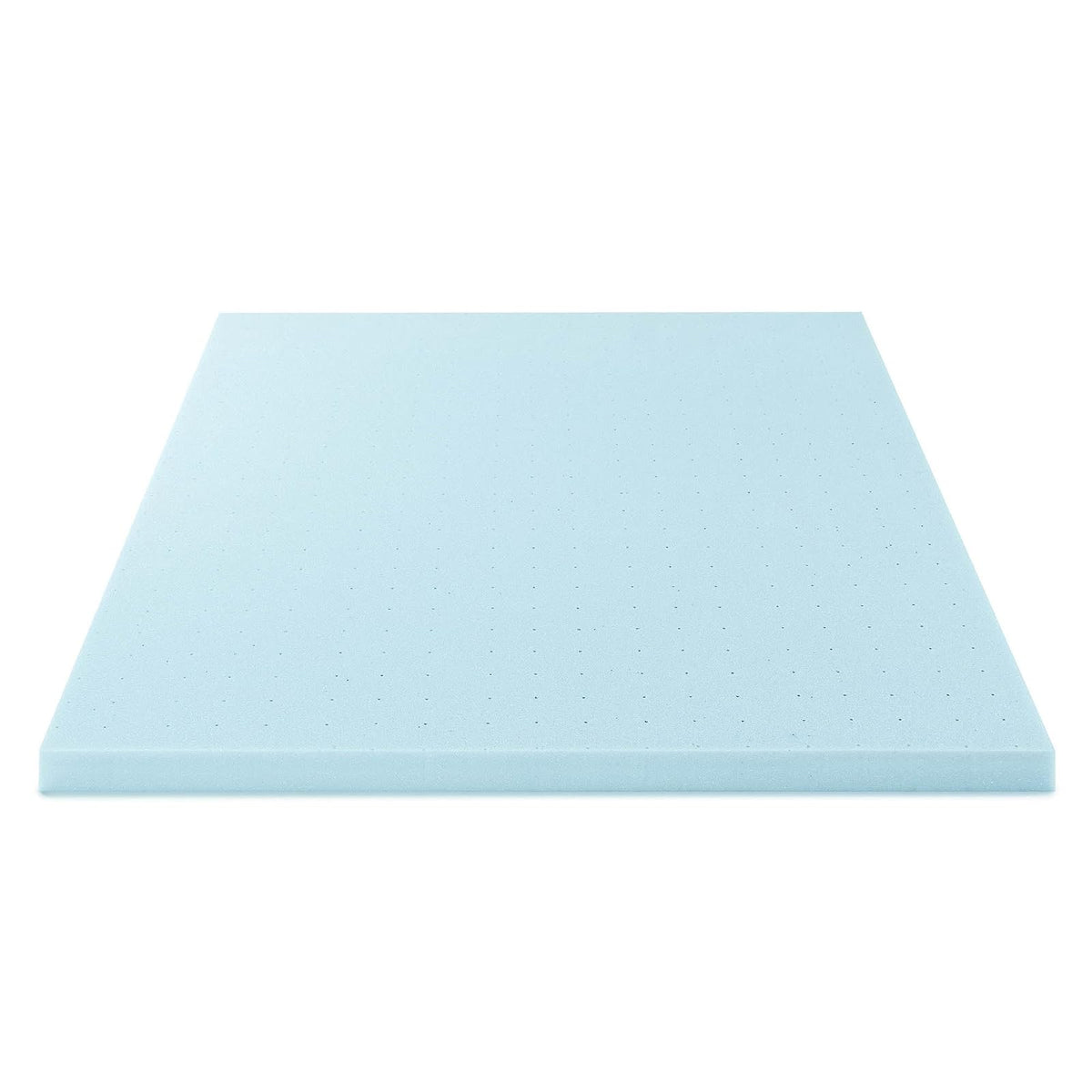 Best Price - Colchón de Espuma viscoelástica ventilada de 3 Pulgadas, infusión de Gel refrigerante, Certificado CertiPUR-US, Cal King, Esencial para recámara, Azul