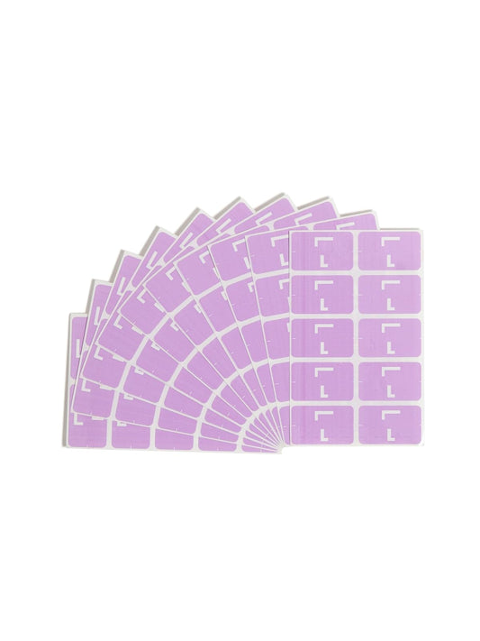 Smead AlphaZ® ACCS - Etiqueta alfabética de colores, L, Lavanda, 1" x 1-5/8"
