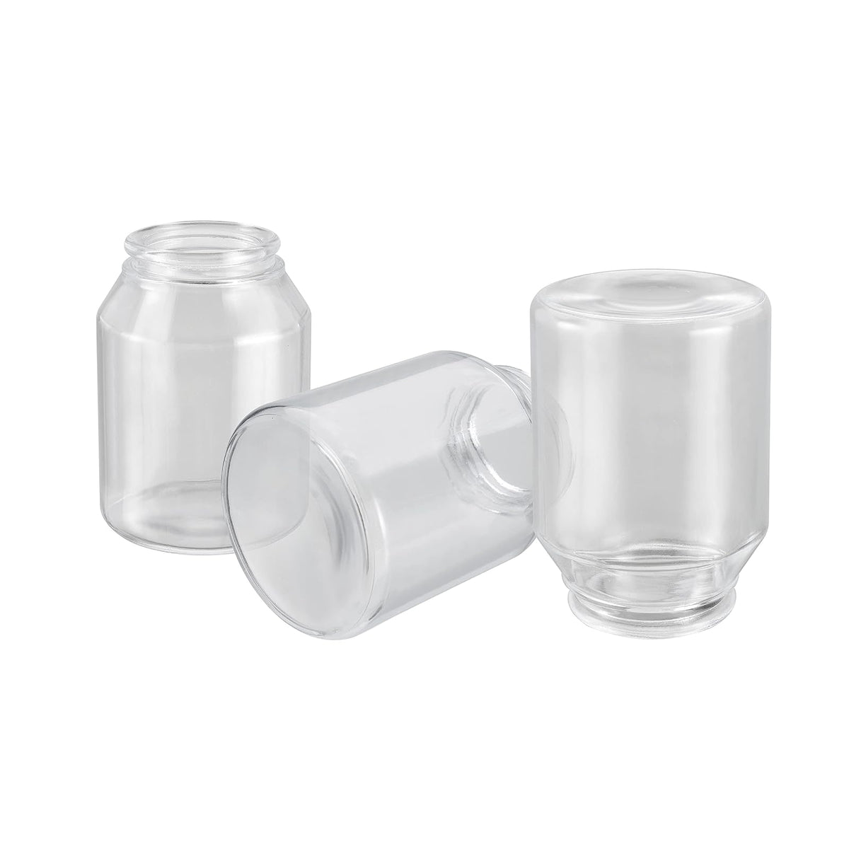 Aspen Creative 23114-3 - visualización de vidrio de repuesto para ventilador de techo, 2-5/8 pulgadas, 3-5/8 pulgadas de diámetro x 5-1/8 pulgadas de altura, paquete de 3, transparente