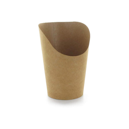 PacknWood Envase Kraft para Burritos / Wraps - 155.92G / A: 119.38 mm - Diámetro 76.2 mm, 1200 por caso