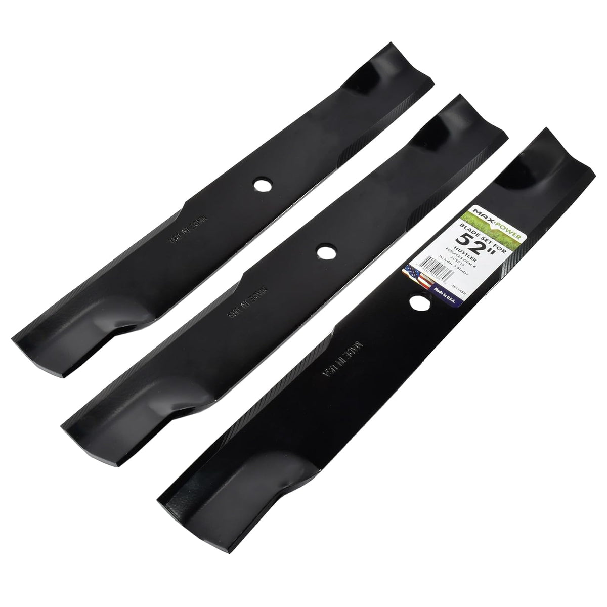 Maxpower 561145B 561145 - Juego de Cuchillas, Color Negro