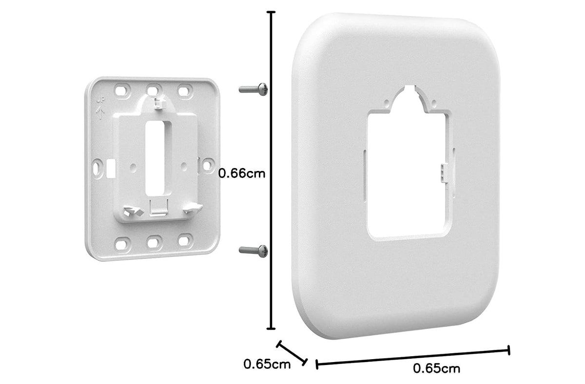 Honeywell Home - Placa de Cubierta Grande y Adaptador de Caja eléctrica para termostatos Serie T (THP2400A1080), Color Blanco