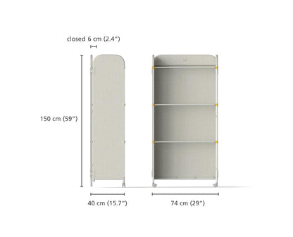 Joseph Joseph Tendedero Plegable Eclipse | Estante de Secado Ajustable de 3 Niveles | Cubierta de Tela integrada | Plegable con Ruedas| Resistente, Elegante y Minimalista