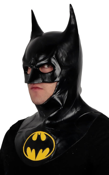 REV Máscara Pechera Batman, Licencia Oficial DC Warner Bros. Diseño Detallado, Hecho en México, Talla M Adulto