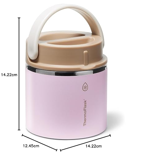 Thermoflask - Tarro de comida con aislamiento de doble pared de 20 onzas, piedra arenisca rubor