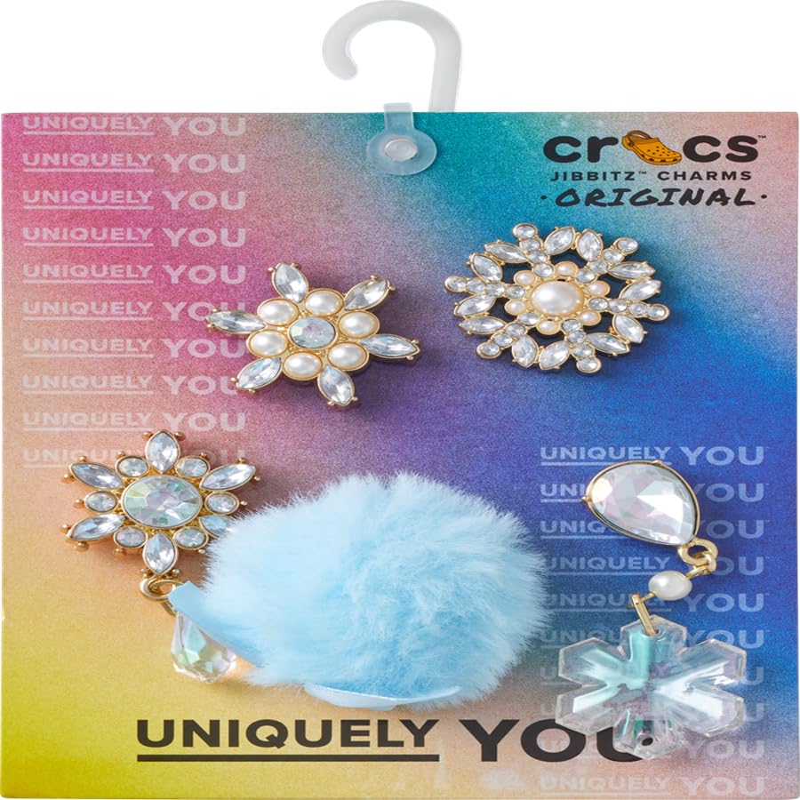 Crocs Elevated Snowflake and Puff, Jibbitz