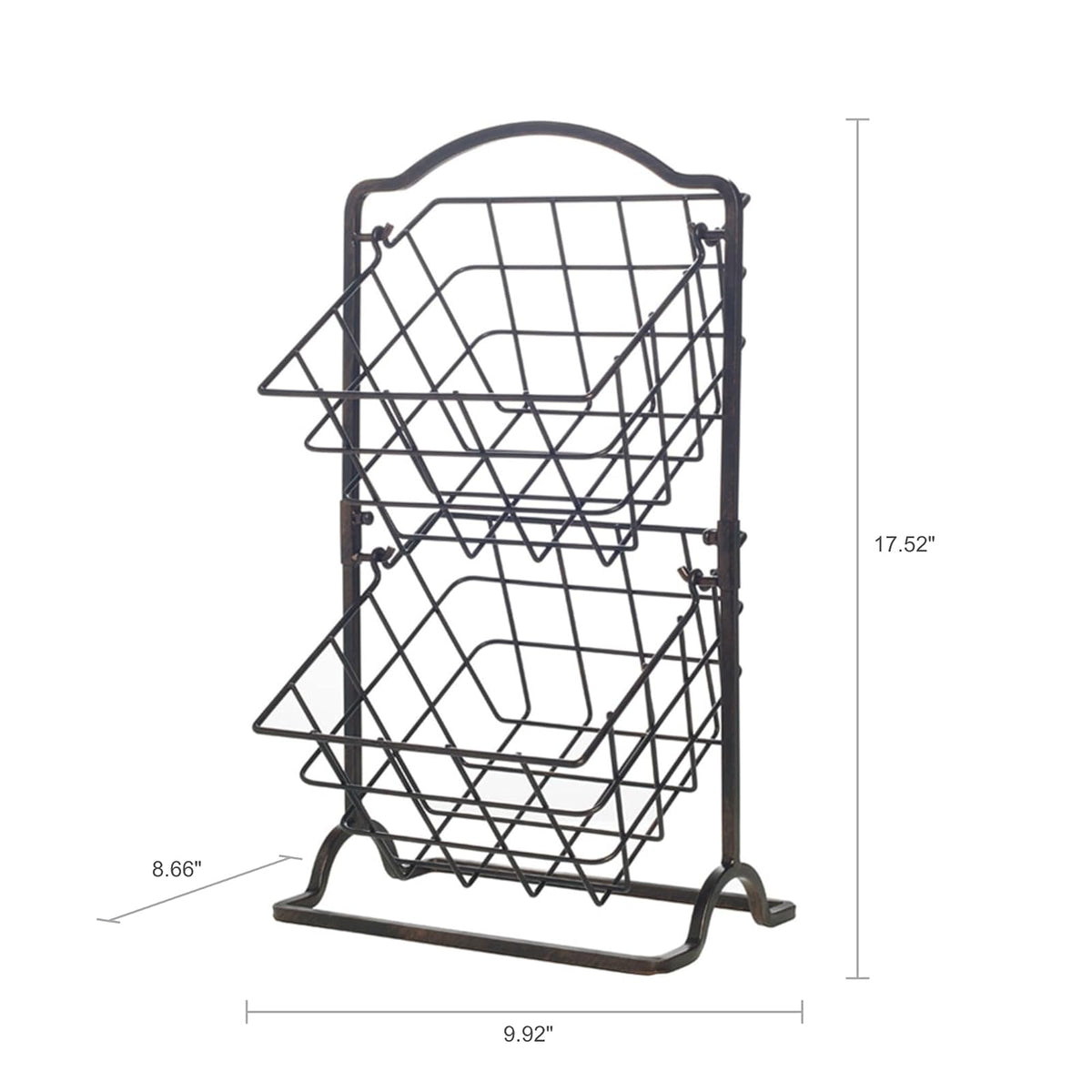 Gourmet Basics – por Mikasa 5217596 Organización cesta, color negro