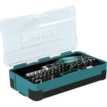 Makita Desarmador Manual Tipo Matraca Con 47 Puntas Y Dados B-50289