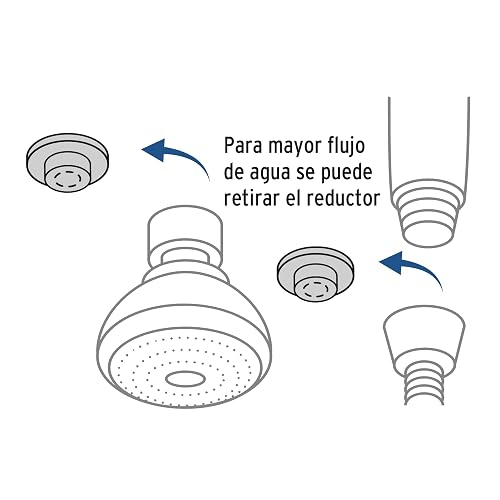 Foset Basic R-007, Regadera plástica tipo teléfono, Basic