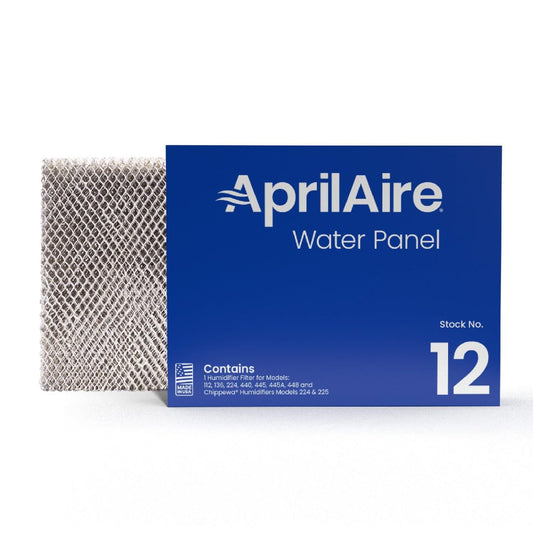 AprilAire - Filtro humidificador de panel de agua 12 de repuesto para humidificador AprilAire para toda la casa modelos 112, 224, 225, 440, 445, 445A, 448 (paquete de 2)