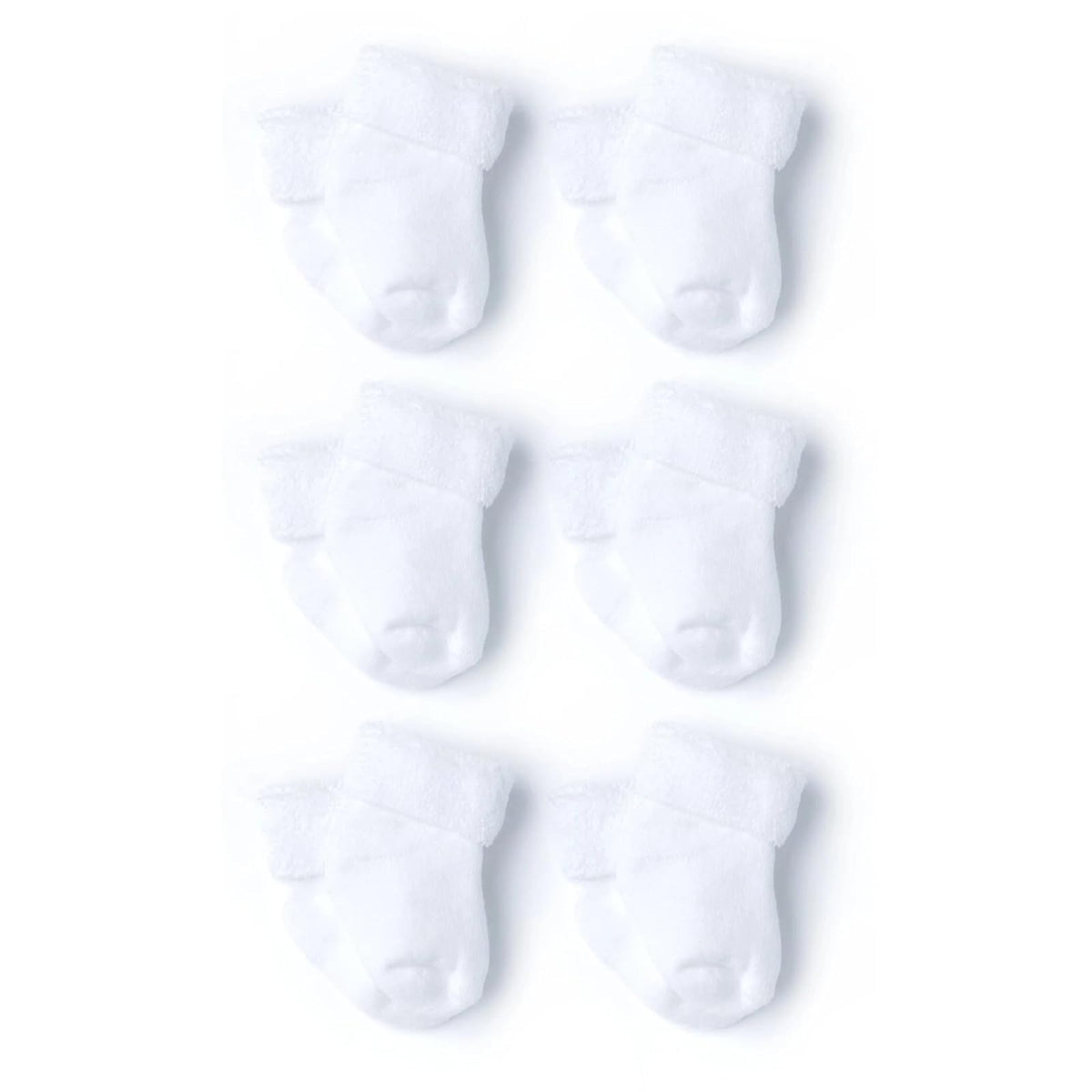 Gerber Paquete de 6 calcetines para niña, Amarillo, Naranja