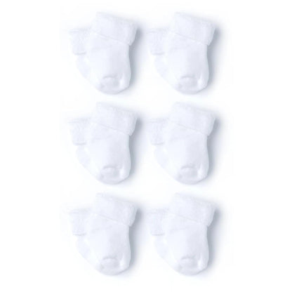 Gerber Paquete de 6 calcetines para niña, Amarillo, Naranja