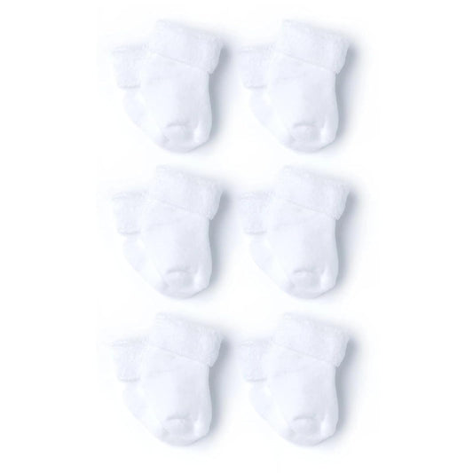 Gerber Paquete de 6 calcetines para niña, Amarillo, Naranja