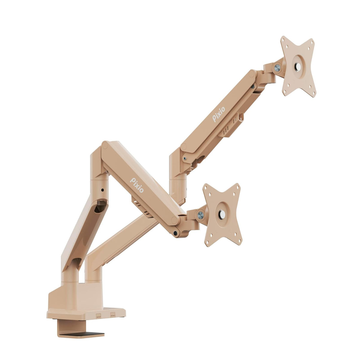 Pixio PS1D Wave Soporte para Monitor VESA - Dual - Beige