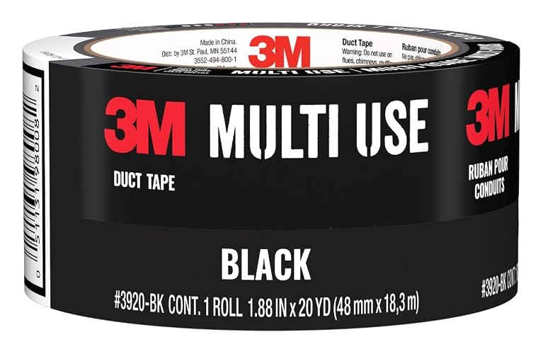 3M, Cinta para Ductos, 48mm x 18.2m, Color Negro