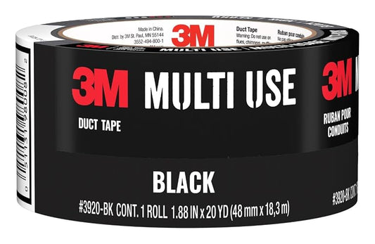 3M, Cinta para Ductos, 48mm x 18.2m, Color Negro