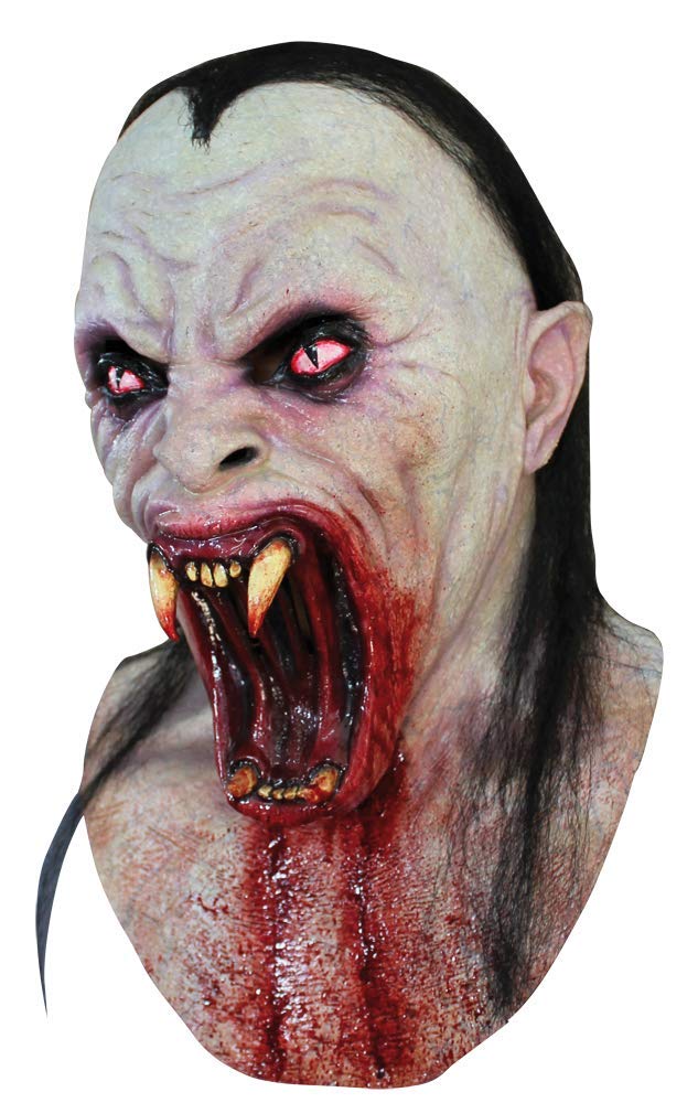 Viper Máscara de Vampiro Sangriento, Máscaras de Vampiros Chupa Sangre Ideales para Disfraz de Halloween y Fiestas de Disfraces