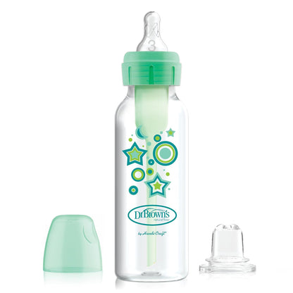 Dr. Brown's Natural Flow Options+ Kit de Transición 2 en 1 del Biberón al Vasito, Verde (Green), 250 ml