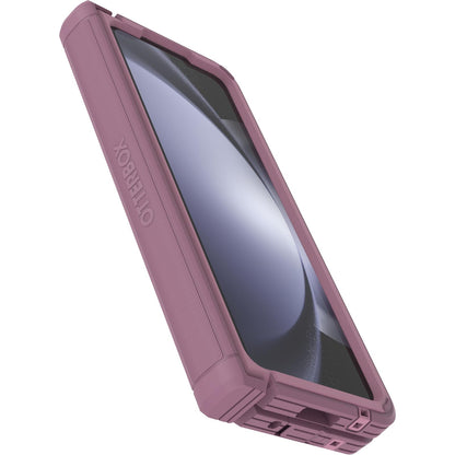 OtterBox - Funda para Galaxy Z Fold5 Defender Series XT - Mulberry Muse (púrpura), sin visualización, Resistente protección de bisagra, Accesorio de cordón, Compatible con PowerShare y Carga
