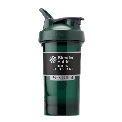 BlenderBottle Pro Series Shaker para Proteína - Verde - 0.7 Litros - Botella coctelera