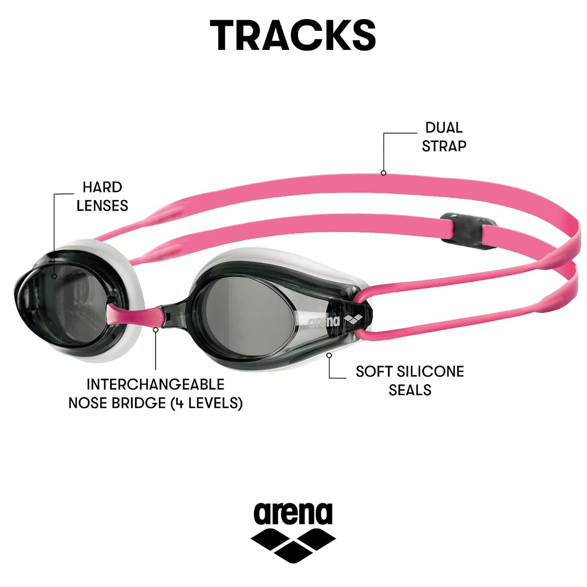 Arena Tracks Swim Goggle