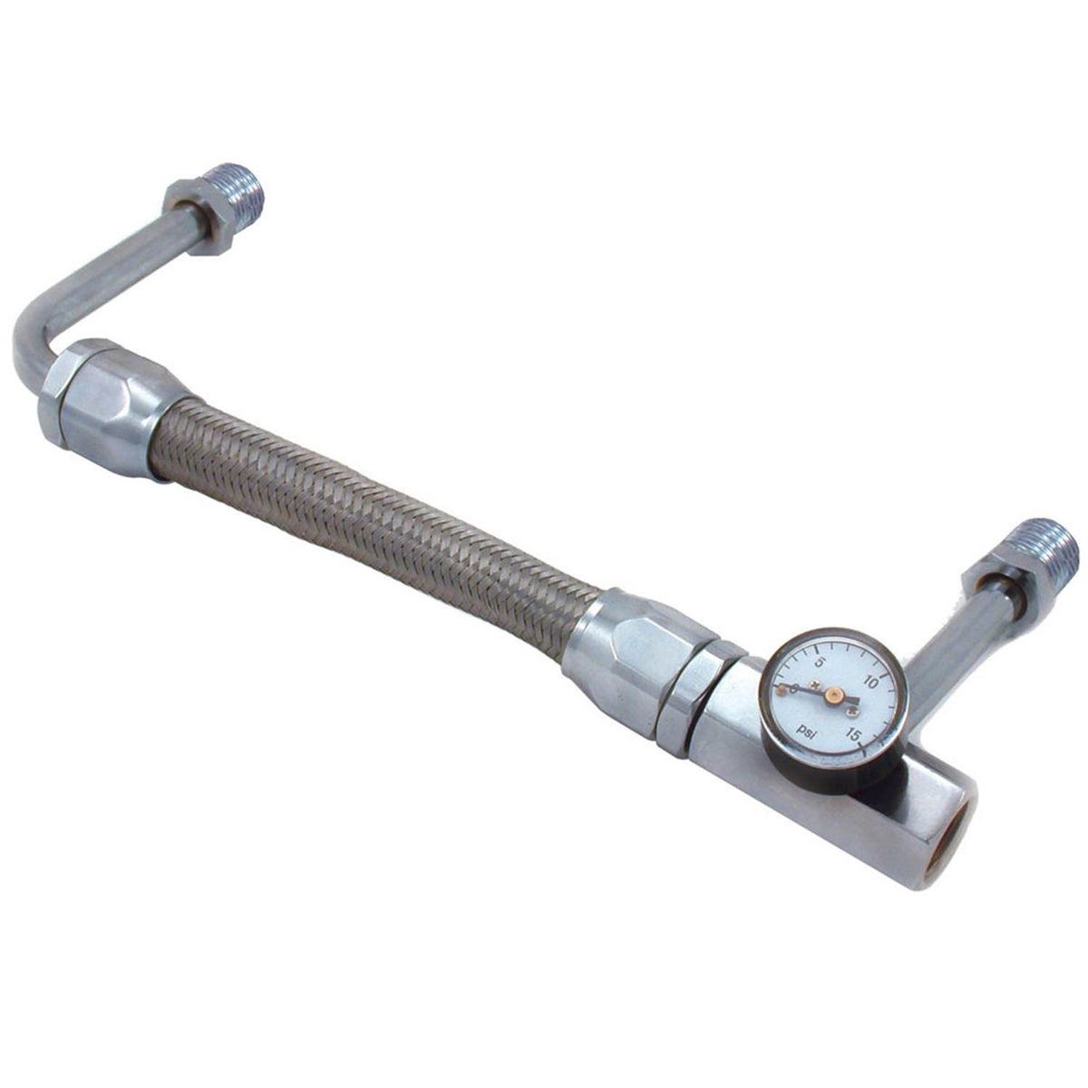 Spectre Performance 29683 Línea de Combustible Doble para Holley 3310/4150, Acero Inoxidable, 0.3 Pulgadas