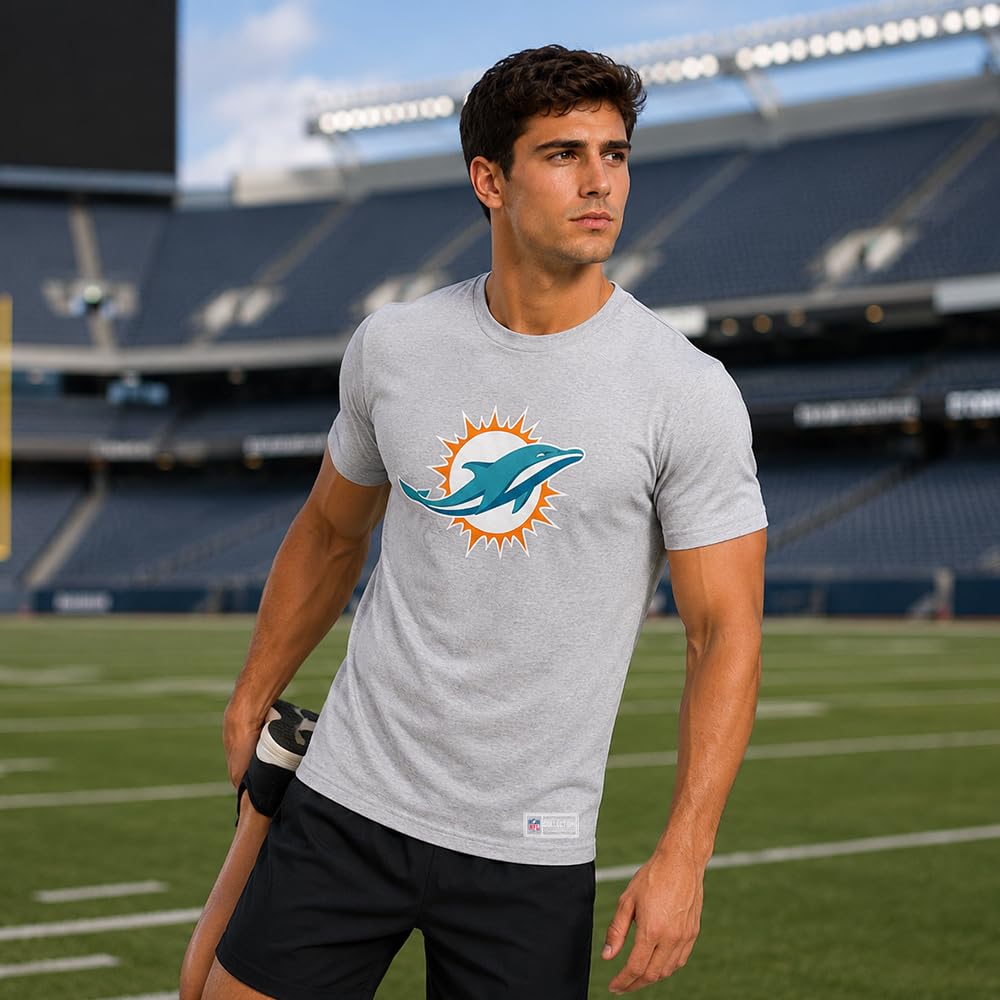 NFL Playera Aficionado Básica Miami Dolphins