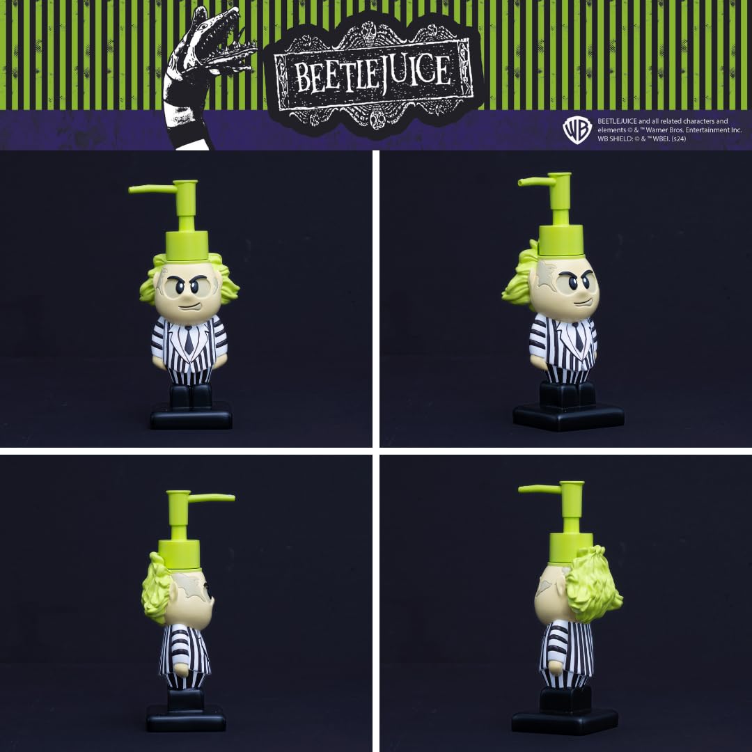 Beetlejuice - Dispensador de jabón de Halloween, loción/desinfectante de Manos, 2.7 onzas, (Producto con Licencia Oficial) de Franco Collectibles