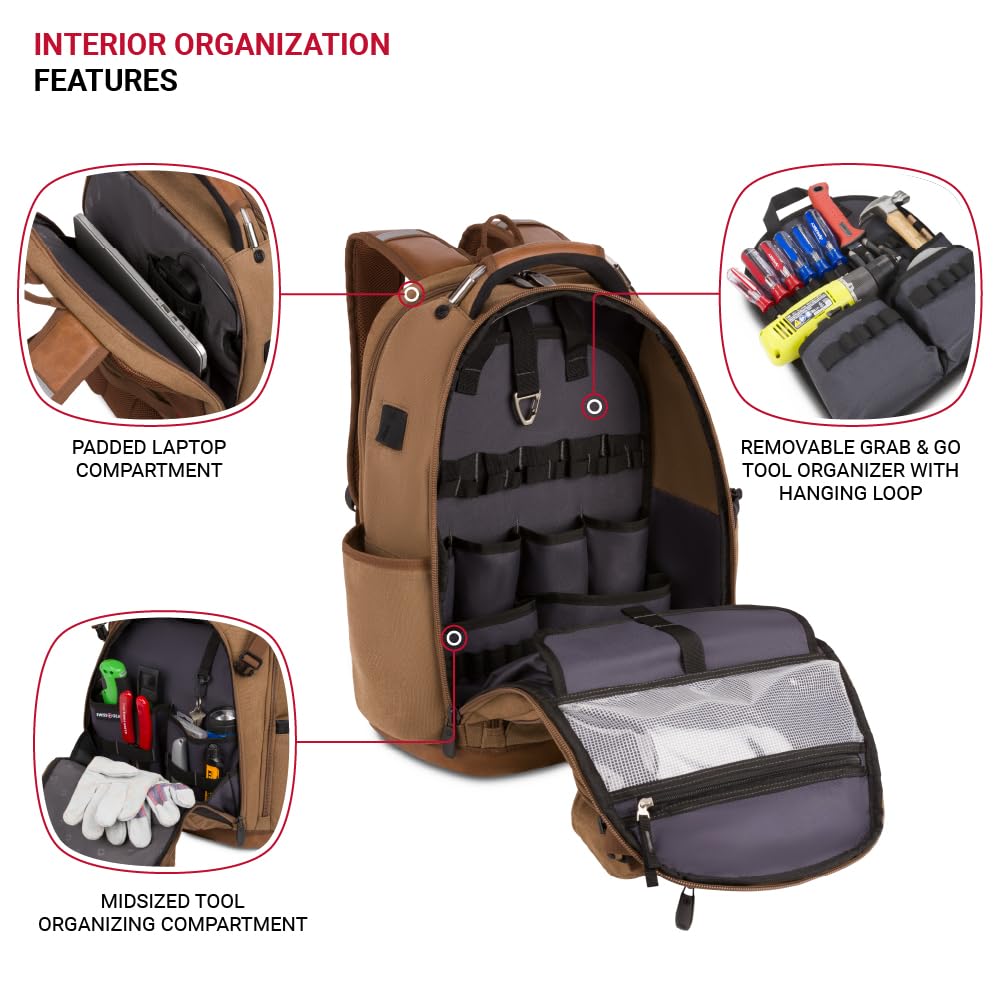 SwissGear Paquete de trabajo Bolsa de herramientas portátil Unisex adulto