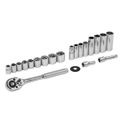 Pretul JD-3/8X21SAE-P, Juego de autoclé de 21 piezas, std, 3/8"