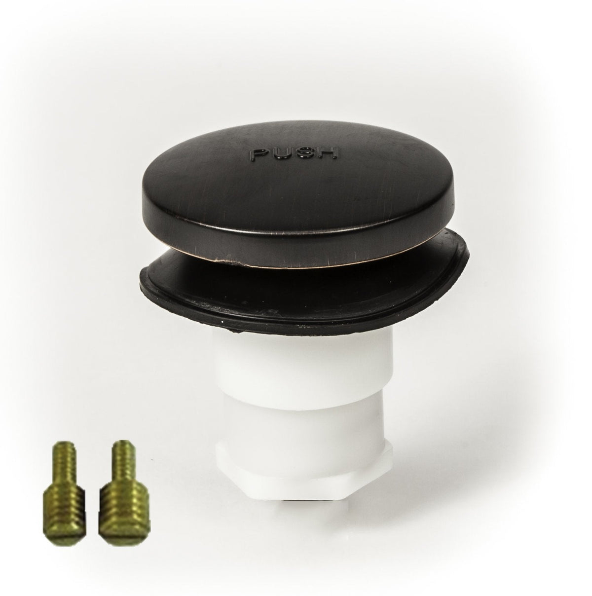 PF Waterworks Tapón universal para bañera, para presionar con el pie, Bronce aceitado, Oil-Rubbed Bronze - Oil-Rubbed Bronze