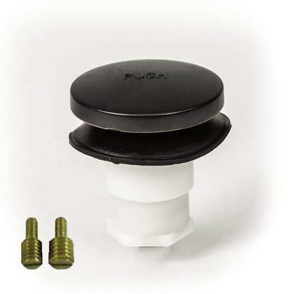 PF Waterworks Tapón universal para bañera, para presionar con el pie, Bronce aceitado, Oil-Rubbed Bronze - Oil-Rubbed Bronze
