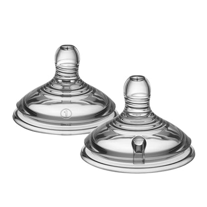 Tommee Tippee Tetinas Natural Start Flujo Espeso 6m+, Paquete de 2 - Slow Flow
