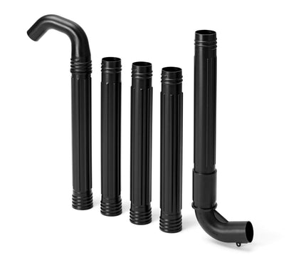 Husqvarna - Kit de fijación de canalón para soplador de hojas, accesorio de manguera 125B y 125BVX, color negro