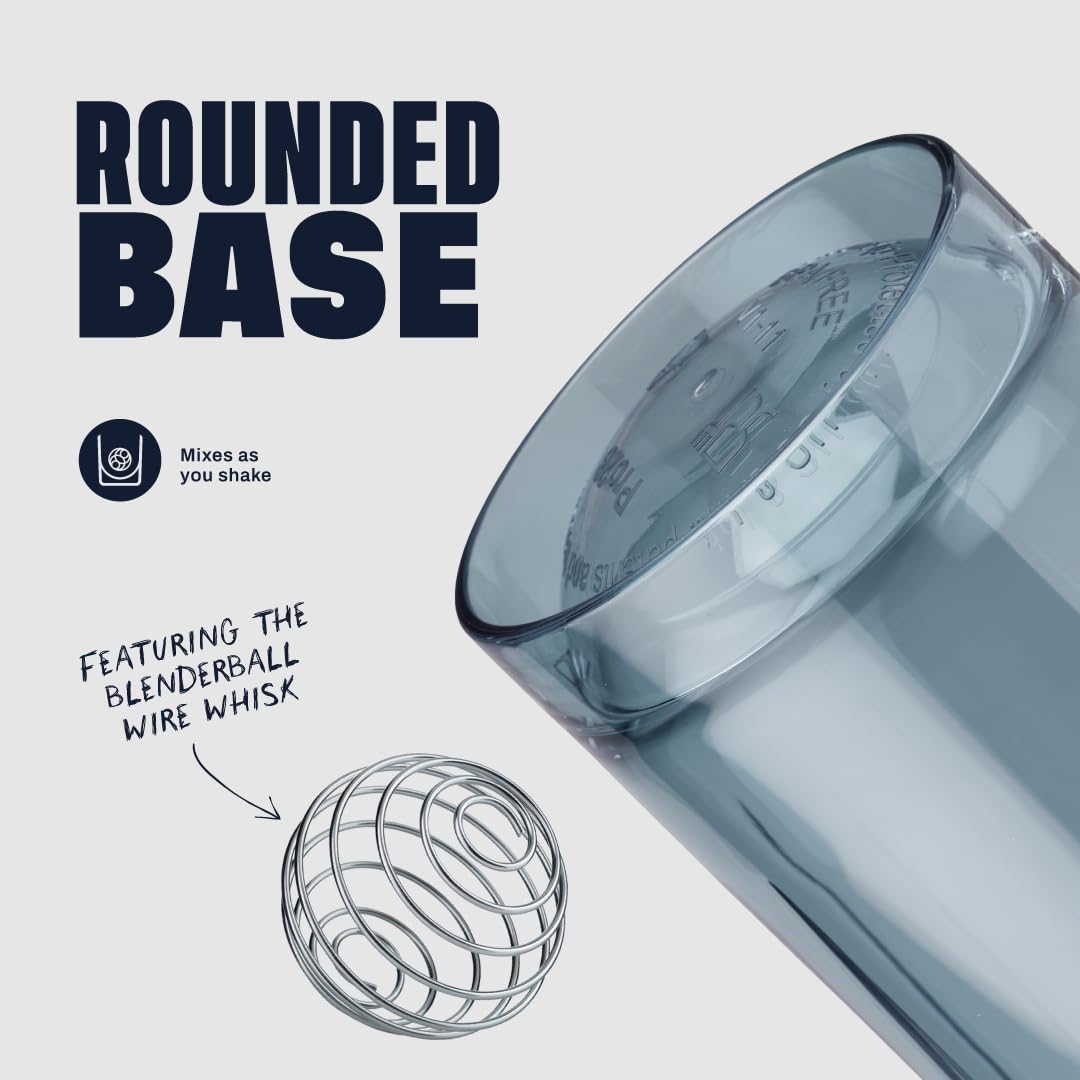 BlenderBottle Shaker Bottle Pro Series Perfecto para batidos de proteínas y pre entrenamiento, 32 onzas, azul cerúleo