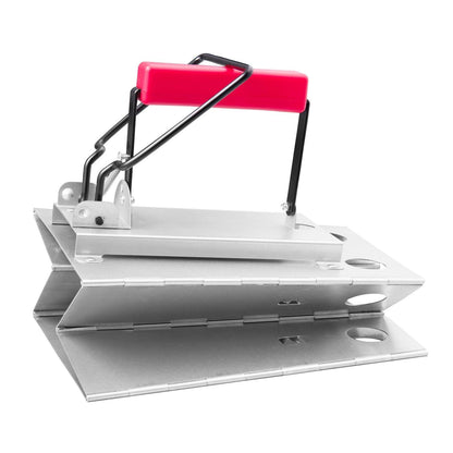 Royal Gourmet - Parrilla Plegable de carbón para Chimenea de Fuego, Color Plateado y Rojo