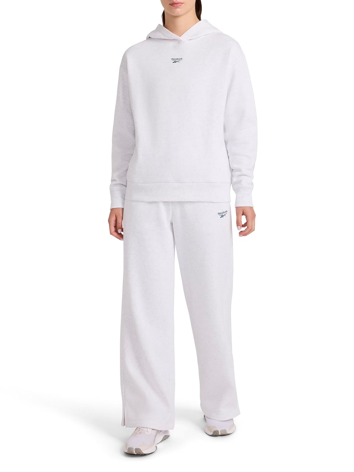 Reebok Conjunto Deportivo Swift con Capucha para Mujer - M - Egret Heather